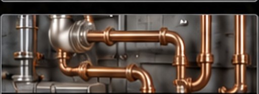 Copper and steel plumbing pipes and fittings