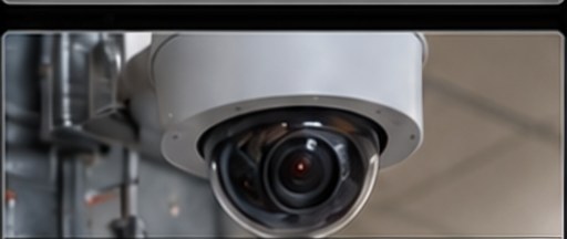 Ceiling-mounted security camera