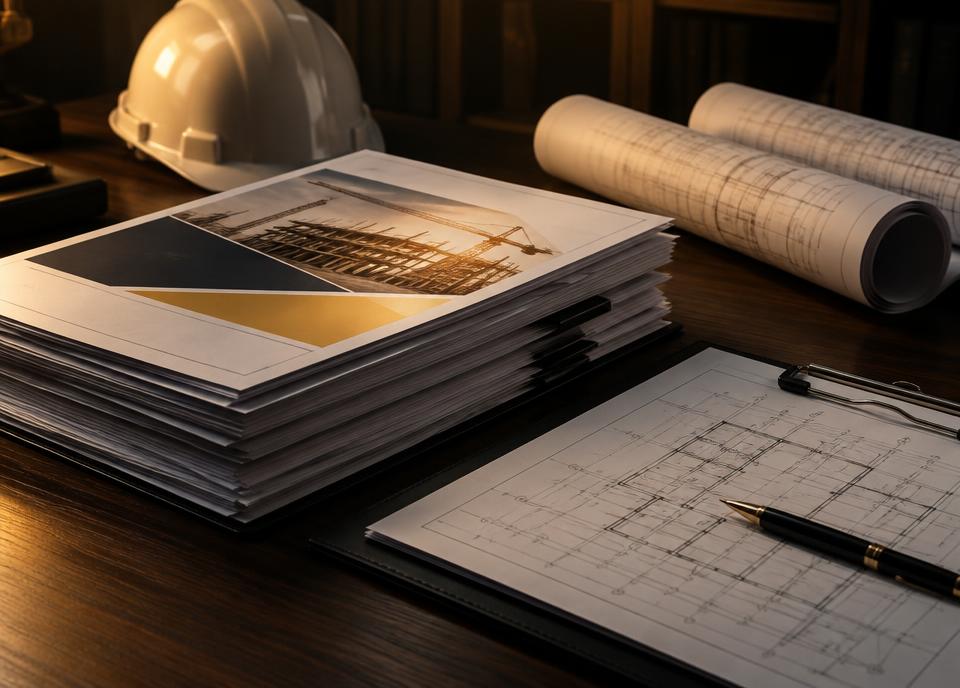 Construction bid proposal documents