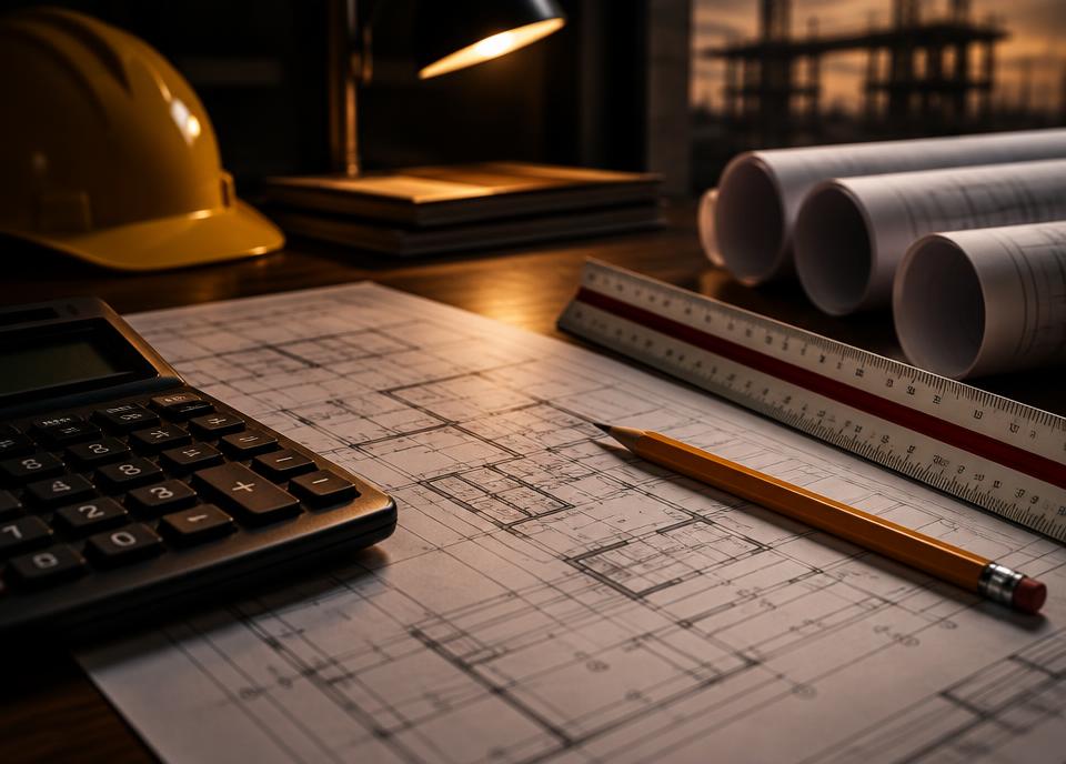 Construction plans and estimating calculator